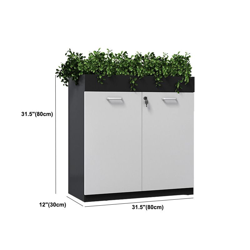 11.8 "W Wood Bidacte avec bibliothèque géométrique Multi couches dans Dark Taupe (sans plante)