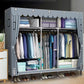 Contemporary Wardrobe Armoire Metal Wardrobe Closet for Bedroom Clearhalo 'Armoires & Wardrobes' 'armoires_wardrobes' 'Bedroom Furniture' 'furn' 'furn_armoires_wardrobes' 'Furniture' 1200x1200_ee0eb9a8-0af3-457d-a799-5fc0e4447663