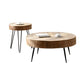 Iron 4 Legs Cocktail Table Scandinavian Round Wooden Coffee Table for Home Clearhalo 'Coffee & Accent Tables' 'Coffee Tables' 'coffee_tables' 'furn' 'furn_coffee_tables' 'Furniture' 'Living Room Furniture' 1200x1200_ee103915-c13e-4c44-a4b5-0137bb9c4fd0