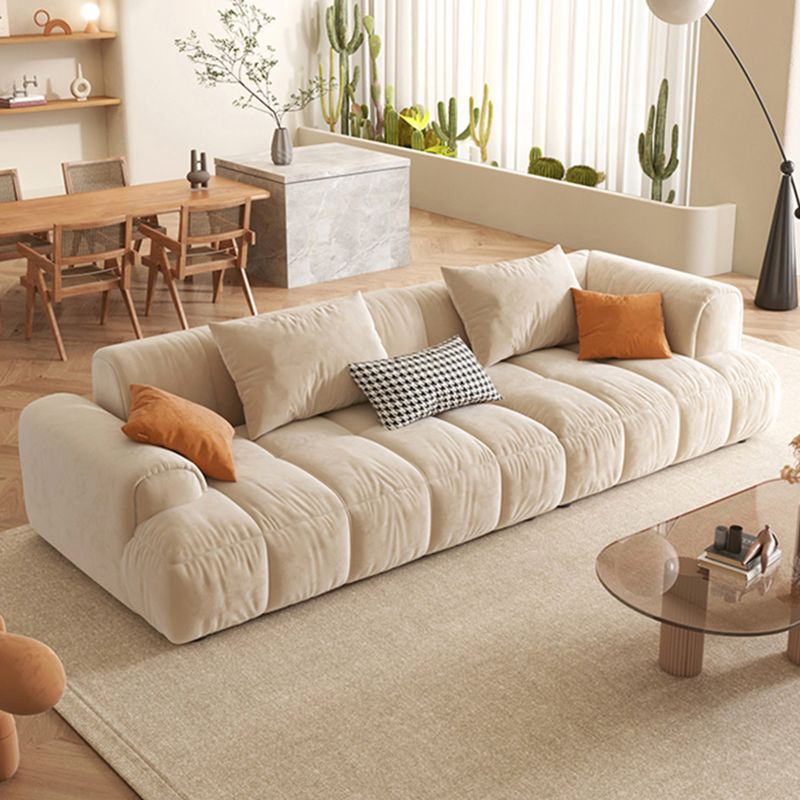 Nordic Stain-Resistant White Couch Recessed Arm Sofa with Tight Back Clearhalo 'furn' 'furn_sofas' 'Furniture' 'furniture_sofas' 'Living Room Furniture' 'Sofa' 'sofas' 1200x1200_ee111de7-f7d9-459b-87e0-281ad81b790d