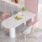 Free Form Sintered Stone Top Table for Restaurant Luxury White Table with 3 Legs Clearhalo 'Dining Tables & Seating' 'Dining Tables' 'dining_table' 'furn' 'furn_dining_table' 'Furniture' 'furniture_dining_table' 'Kitchen & Dining Furniture' 'kitchen' 'kitchen_dining_table' 1200x1200_ee11a152-381e-49ad-88c2-9b9ffb59c3ec