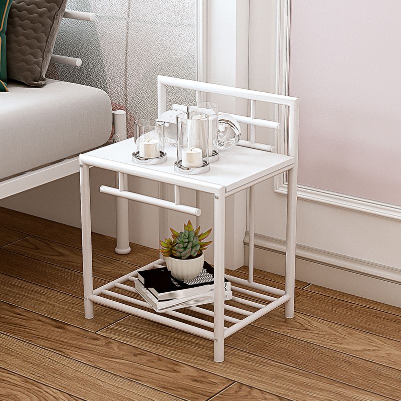1 Shelf Glam Nightstand Metal Legs Included Night Table Open Storage ,23.6" Tall Clearhalo 'Bedroom Furniture' 'furn' 'furn_night_stand' 'Furniture' 'night_stand' 'Nightstands' 1200x1200_ee11ab0a-9620-4bc3-a803-a6c418cbf0ec