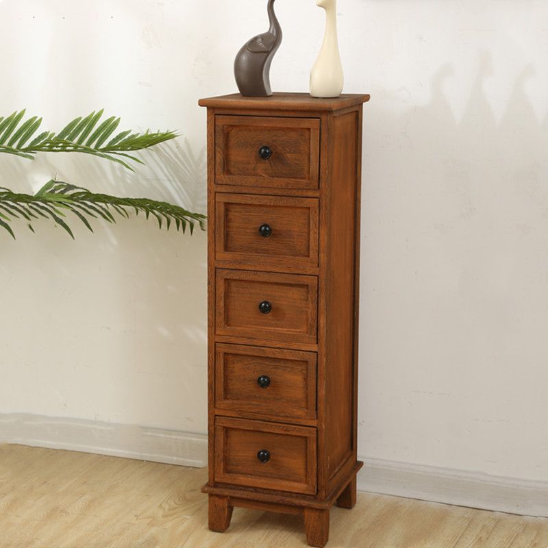 Coastal Dressoir massief houten opbergkist met 4/5/6 laden, 11,7 inch breed