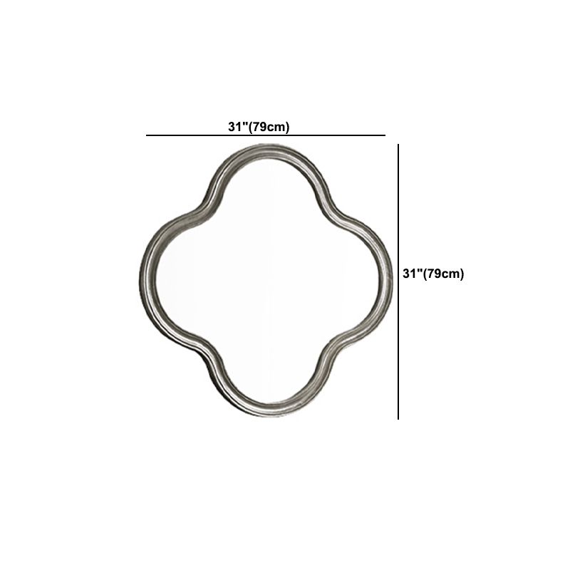 Eiken ijdelheid set met ontlasting grijze ijdelheid met lade en spiegel