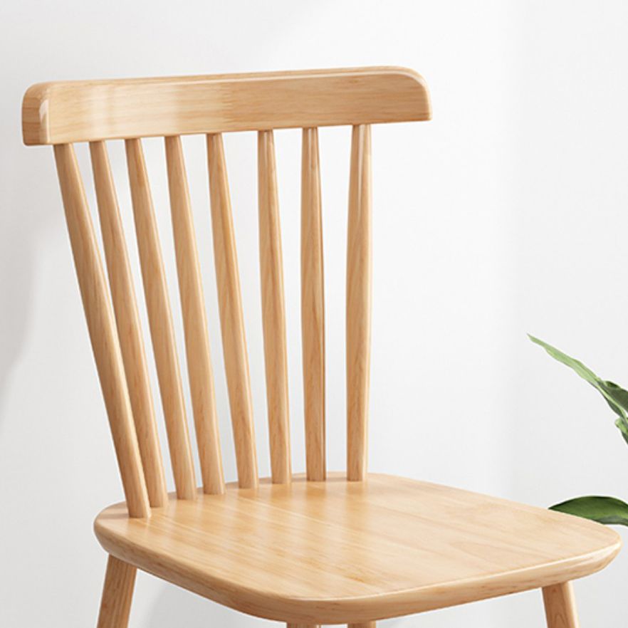 Contemporary Armless Dining Chair Home Solid Wood Dining Chair