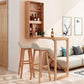 Bartisch aus massivem Holz, klappbarer Esstisch für Küche und Wohnzimmer