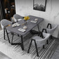 Metal Industrial Rectangle Dining Table Grey Wood Top Table with Sled Base Clearhalo ' dining_table' 'Dining Tables & Seating' 'Dining Tables' 'furn' 'furn_dining_table' 'Furniture' 'furniture_dining_table' 'Kitchen & Dining Furniture' 'kitchen&dining_furn' 'kitchen' 'kitchen_dining_table' 1200x1200_ee140d90-bae6-4ee5-a00d-19c43e49c4ab