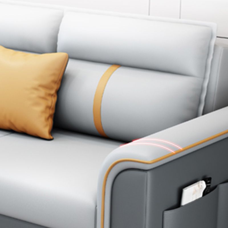 31"W Contemporary Sofa Bed Cushion Back Sleeper Sofa with Storage