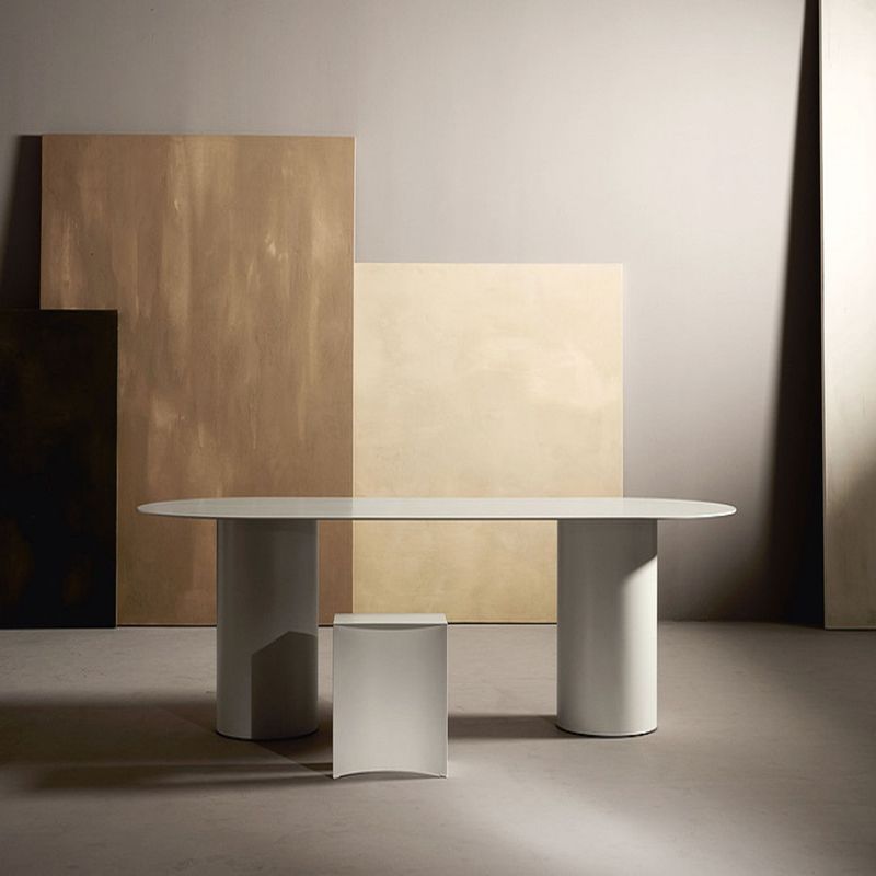 Oval Solid Wood Dining Table Modern Dinette Table with Double Pedestal Base Clearhalo ' dining_table' 'Dining Tables & Seating' 'Dining Tables' 'furn' 'furn_dining_table' 'Furniture' 'furniture_dining_table' 'Kitchen & Dining Furniture' 'kitchen&dining_furn' 'kitchen' 'kitchen_dining_table' 1200x1200_ee15de6d-af9e-44a0-82bb-50251b4c4829