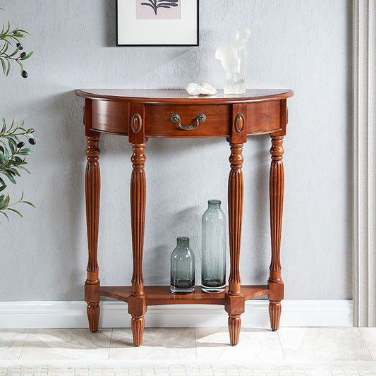 Wooden Console Table Mid Century Modern Accent Table for Hall , 10.5 inch Wide