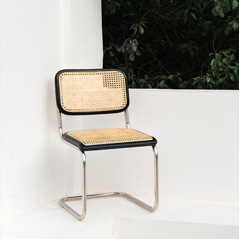 Sedia conferenze contemporanea di metallo base sedia da ufficio senza braccioli