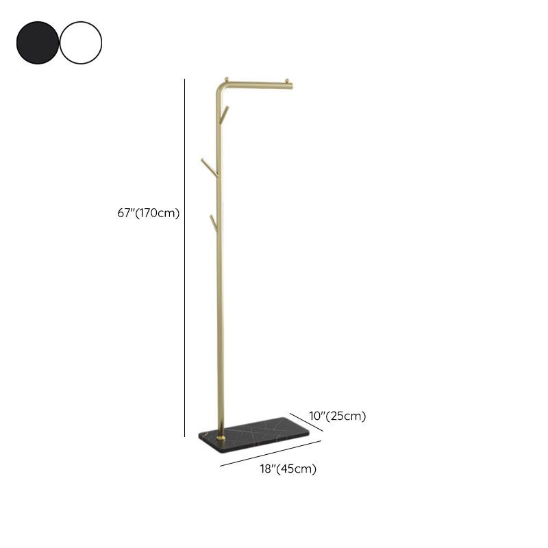 Magnifique manteau de manteau crochets à crochets en métal doré en métal pour chambre à coucher