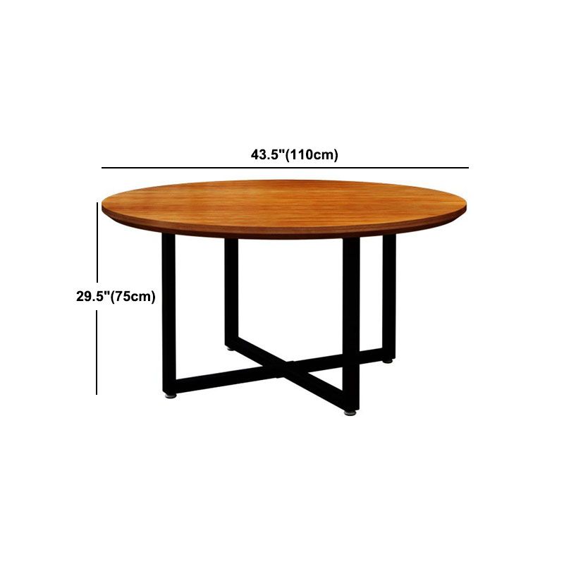 Table à manger ronde en bois massif, Style Simple, pour la cuisine de la maison
