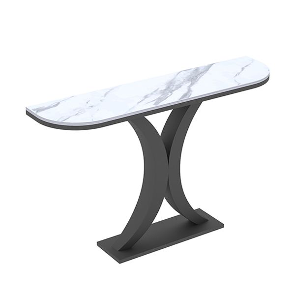 Stone Modern Console Tabla 1-plataforma 31.5 "Mesa de acento de altura para Hall