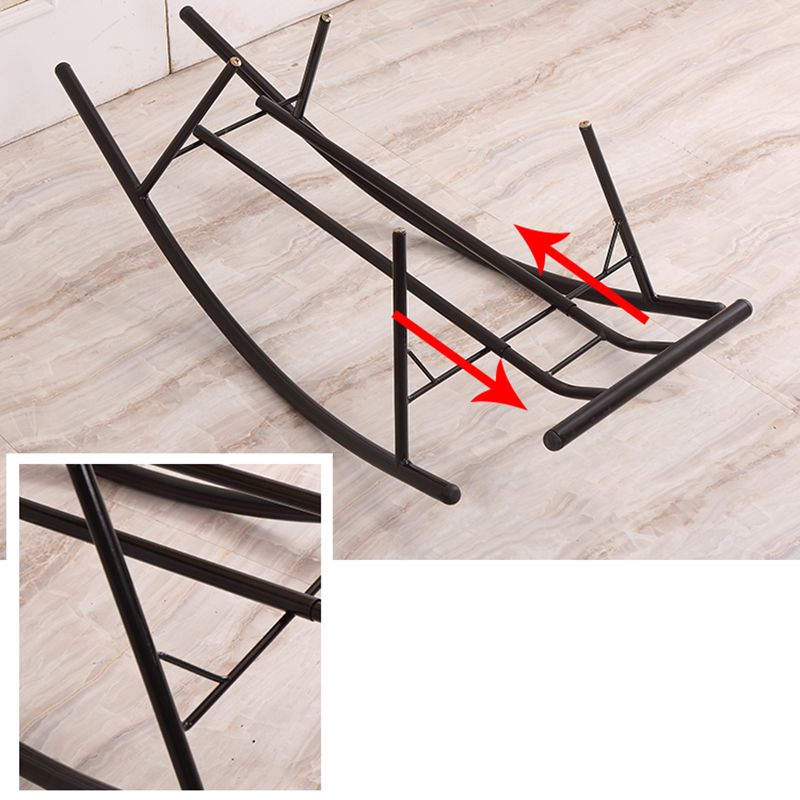 Single Iron Base Home Lazy Chair Leisure Rocking Chair for Balcony Clearhalo 'Chairs & Seating' 'furn' 'furn_rocking_chairs' 'Furniture' 'Living Room Furniture' 'Rocking Chairs' 'rocking_chairs' 1200x1200_ee18e34b-1297-4905-a27b-5f9994a80605