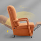 Faux Leather Recliner Chair Manial-Push Back Recliners with Footrest