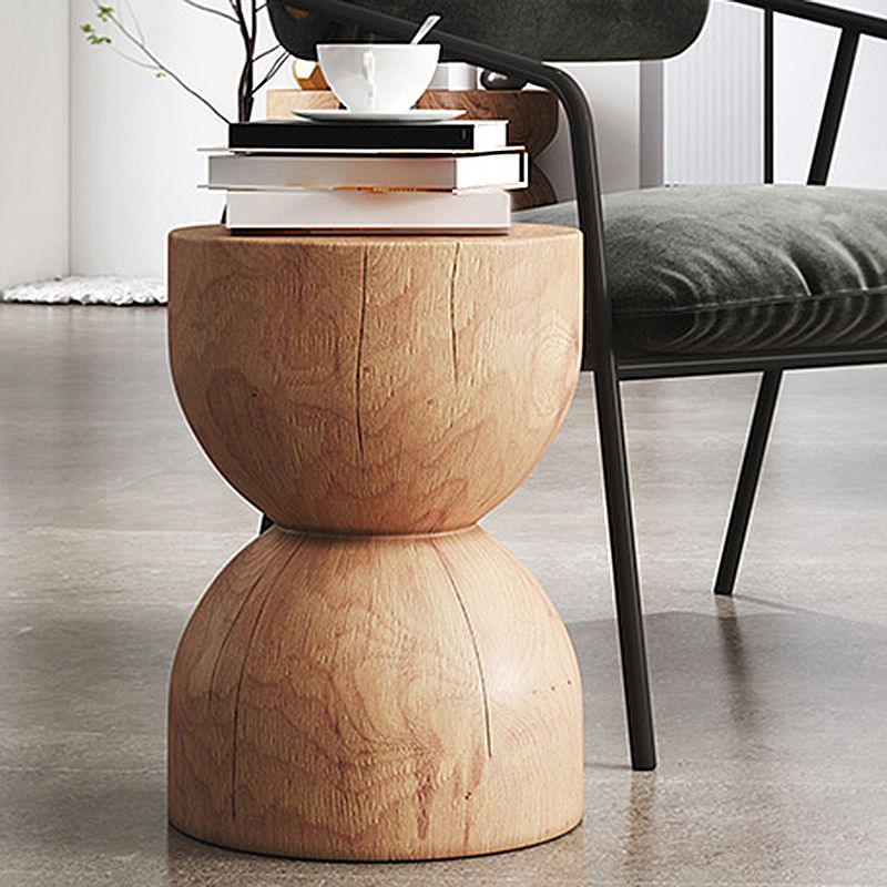 Pedestal End Table Natural/brown Round Wood Side End Table for Living Room Clearhalo 'Coffee & Accent Tables' 'End & Side Tables' 'end_side_table' 'end_side_tables' 'furn' 'furn_end_side_tables' 'Furniture' 'furniture_end_side_table' 'Living Room Furniture' 1200x1200_ee1d4e68-76a5-497e-9f3c-991a9a1736f0