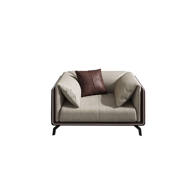 Kunstleder stationäres Sofa Smoking -Armsofa mit Bolsterkissen