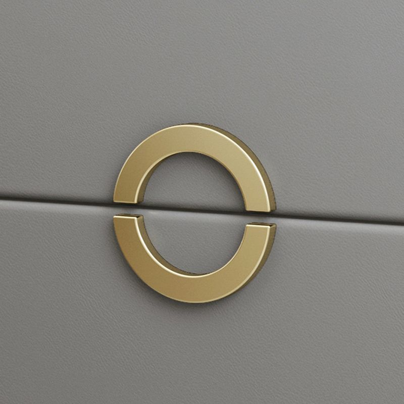 Kunstleder Akzenttisch Nachttisch antikes Finish -Bett Nachttisch