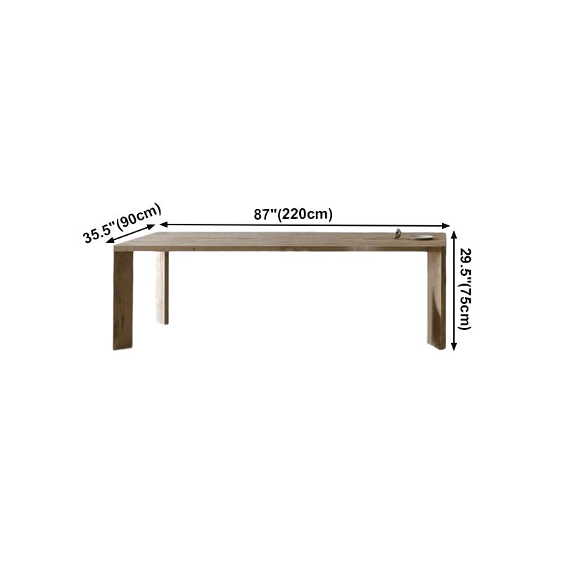 Solid Wood Contemporary Rectangle Table Wood Top Dining Table with 4 Legs Clearhalo ' dining_table' 'Dining Tables & Seating' 'Dining Tables' 'furn' 'furn_dining_table' 'Furniture' 'furniture_dining_table' 'Kitchen & Dining Furniture' 'kitchen&dining_furn' 'kitchen' 'kitchen_dining_table' 1200x1200_ee22663c-f749-40e2-9754-3da66b25e50e