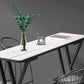 Table de Bar rectangulaire en pierre frittée, Base de traîneau, Table à manger pour cuisine et salon
