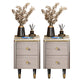 Comodino moderno per accento di pietra del comodino con 2 cassetti