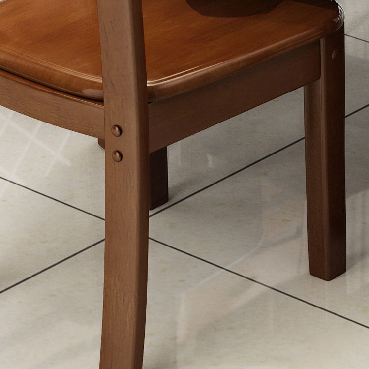 Traditional Style Oak Solid Wood Dining Chair Ladder Back Dining Chair Clearhalo ' kitchen&dining_furn' 'Dining Chairs' 'Dining Tables & Seating' 'dining_chair' 'furn' 'furn_dining_chair' 'Furniture' 'furniture_dining_chair' 'Kitchen & Dining Furniture' 'kitchen' 1200x1200_ee2638d7-c389-45b6-80ce-6b5bb724d85c