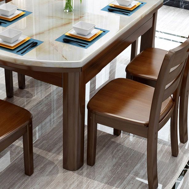 Modern Stone Round Dining Table Rubber Wood Legs for Dining Room Clearhalo 'Dining Tables & Seating' 'Dining Tables' 'dining_table' 'furn' 'furn_dining_table' 'Furniture' 'Kitchen & Dining Furniture' 1200x1200_ee26c699-2170-4b12-bb2a-fedecdd07977