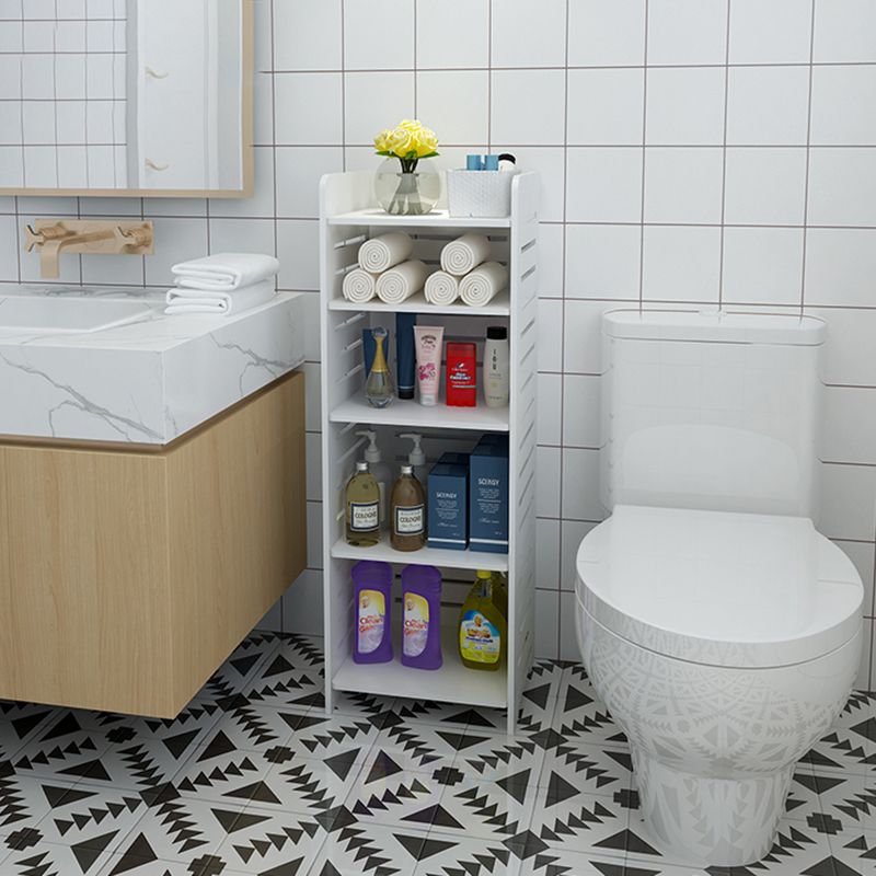 11.81"W Bookcase Contemporary Style Pure White Bookshelf for Home Office Clearhalo 'Bookcases' 'furn' 'furn_bookcases' 'Furniture' 'furniture_bookcases' 'Office Furniture' 1200x1200_ee28c32a-b041-42b2-8b72-d19a2110bb43