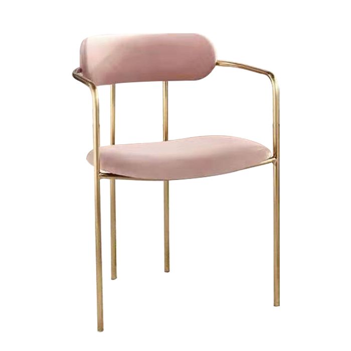 Glam Style Dining Arm Chair Upholstered Dining Armchair for Indoor Clearhalo 'Dining Chairs' 'Dining Tables & Seating' 'dining_chair' 'furn' 'furn_dining_chair' 'Furniture' 'furniture_dining_chair' 'Kitchen & Dining Furniture' 1200x1200_ee2a719a-b8b7-4278-854c-d42bd0bf22e9