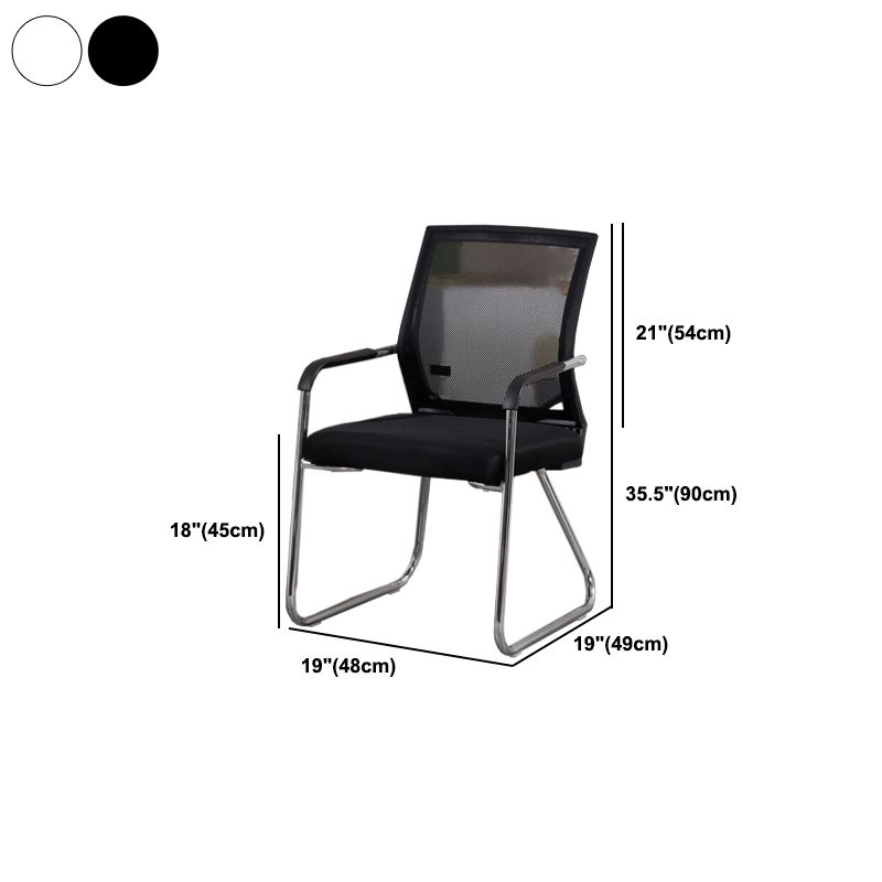CorLiving Workspace Modern Office Chair Black Mid-Back Mesh Desk Chair Clearhalo 'furn' 'furn_office_chair' 'Furniture' 'Office Chairs' 'Office Furniture' 'office_chair' 1200x1200_ee2c195b-51b9-41a0-9d45-659ea8596313