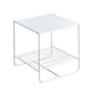 Mid-Century Modern Cocktail Table Metal Square Single Coffee Table