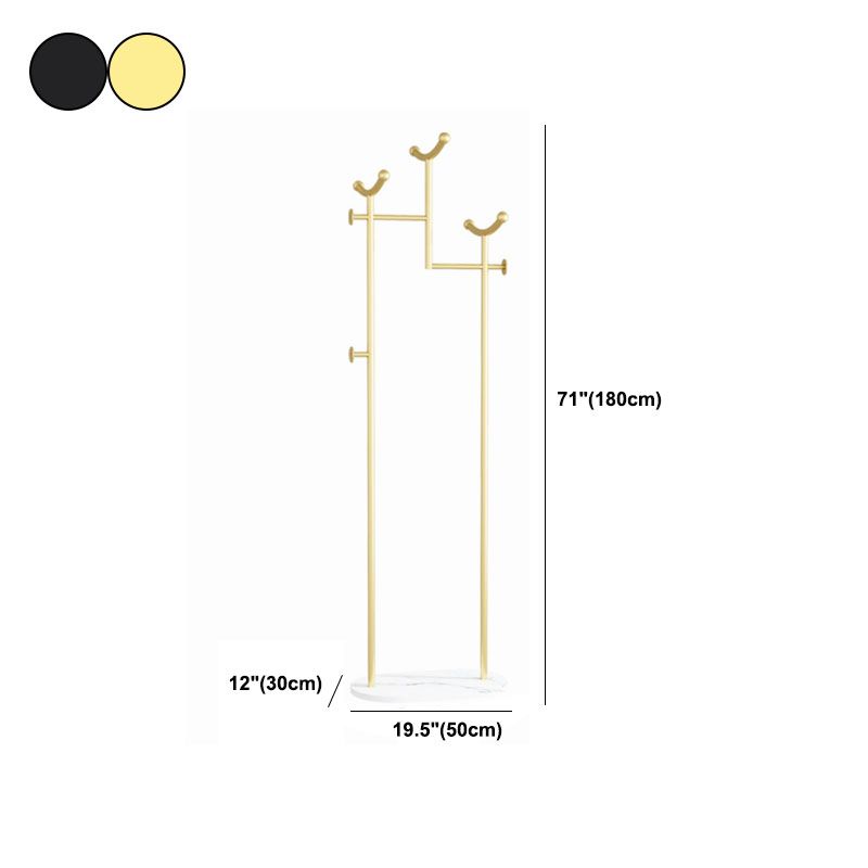 Wunderschöner Metallbeschattierungs -Rackkorb Vorratskleider Rack mit Kleiderhaken