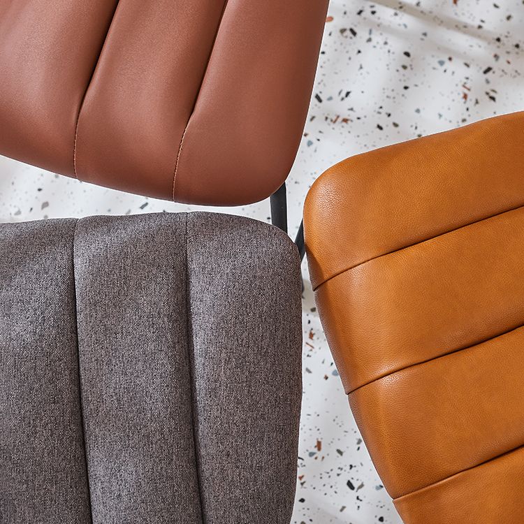 Industrial Style Dining Chair Kitchen Armless Side Chairs with Metal Legs Clearhalo ' kitchen&dining_furn' 'Dining Chairs' 'Dining Tables & Seating' 'dining_chair' 'furn' 'furn_dining_chair' 'Furniture' 'furniture_dining_chair' 'Kitchen & Dining Furniture' 'kitchen' 1200x1200_ee2db324-6495-4df4-88af-2a92c030f896