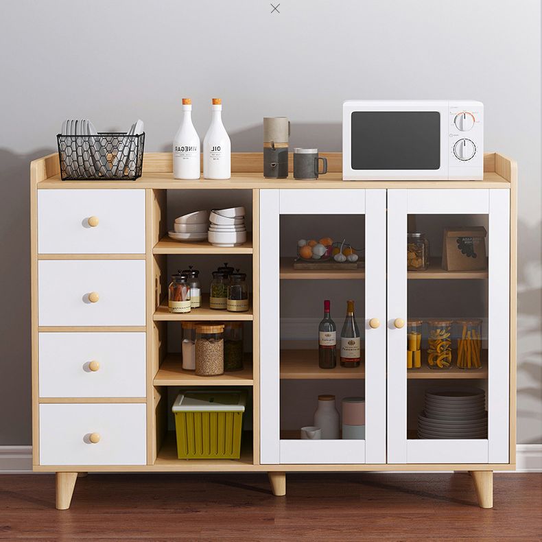 Sideboard in stile moderno buffet cassetti in legno ingegnerizzati e armadi.