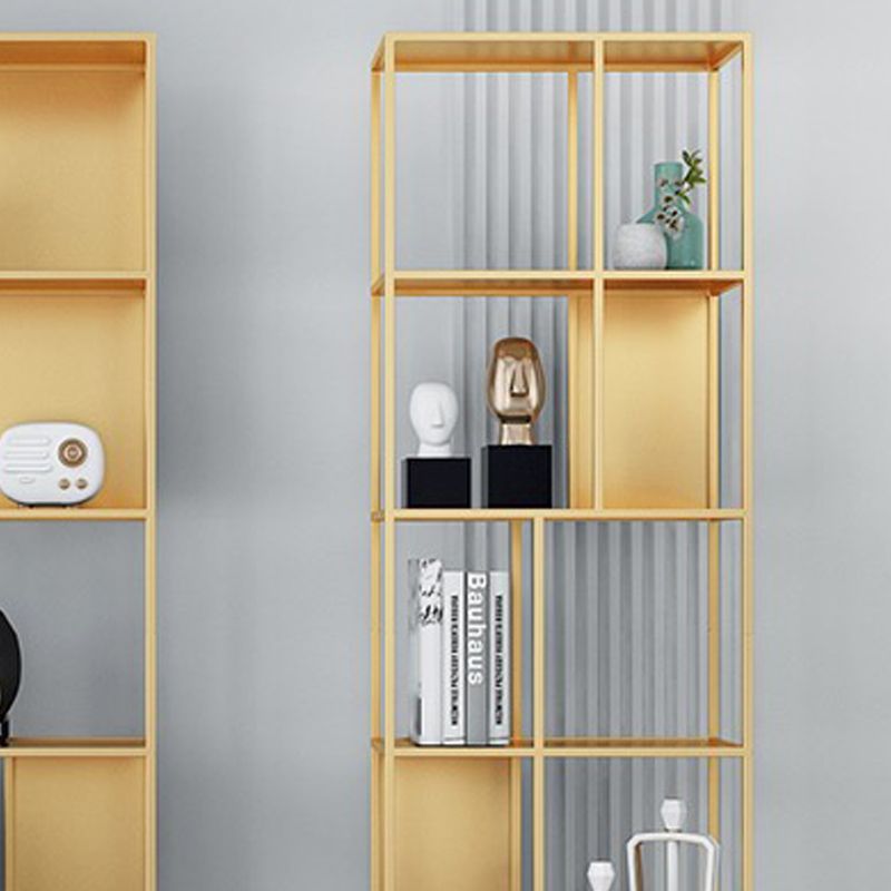 Open Metal Bookcase Industrial Rectangular Shelf for study room Clearhalo 'Bookcases' 'Furniture' 'furniture_bookcases' 'kitchen' 'kitchen_bookcases' 'Living Room Furniture' 'Office Furniture' 1200x1200_ee2de149-7eed-46df-8efe-f7314020b9b8