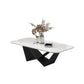 Slate Top Coffee or End Table Abstract Coffee Table, 17.71" High Clearhalo 'Coffee & Accent Tables' 'Coffee Tables' 'coffee_tables' 'furn' 'furn_coffee_tables' 'Furniture' 'Living Room Furniture' 1200x1200_ee303c3a-257e-4920-9b15-1811a75f62e6