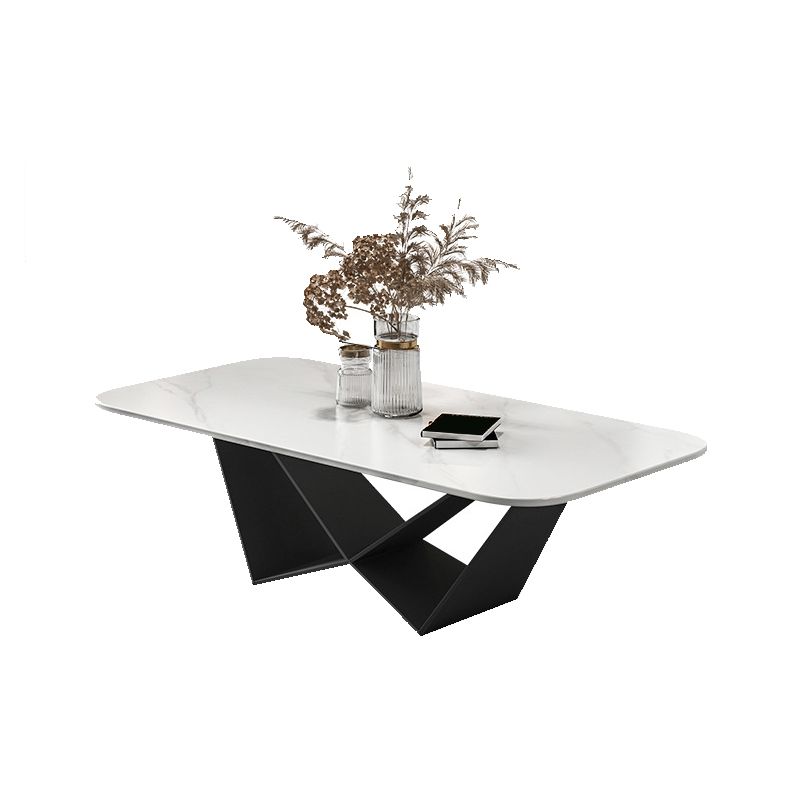 Slate Top Coffee or End Table Abstract Coffee Table, 17.71" High Clearhalo 'Coffee & Accent Tables' 'Coffee Tables' 'coffee_tables' 'furn' 'furn_coffee_tables' 'Furniture' 'Living Room Furniture' 1200x1200_ee303c3a-257e-4920-9b15-1811a75f62e6