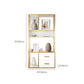 Glam Shelf Bookcase Metal Open Back Bookshelf for Study Room Clearhalo 'Bookcases' 'furn' 'furn_bookcases' 'Furniture' 'Office Furniture' 1200x1200_ee31facc-a331-4d26-a5f1-35e551f39b25