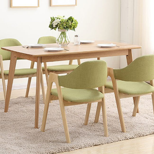 Modern Dining Armchair Upholstered Arm Chairs with Wood Legs (Set of 2) Clearhalo ' kitchen&dining_furn' 'Dining Chairs' 'Dining Tables & Seating' 'dining_chair' 'furn' 'furn_dining_chair' 'Furniture' 'furniture_dining_chair' 'Kitchen & Dining Furniture' 'kitchen' 1200x1200_ee322bb9-f26f-46f0-907d-6ead39b32d4b