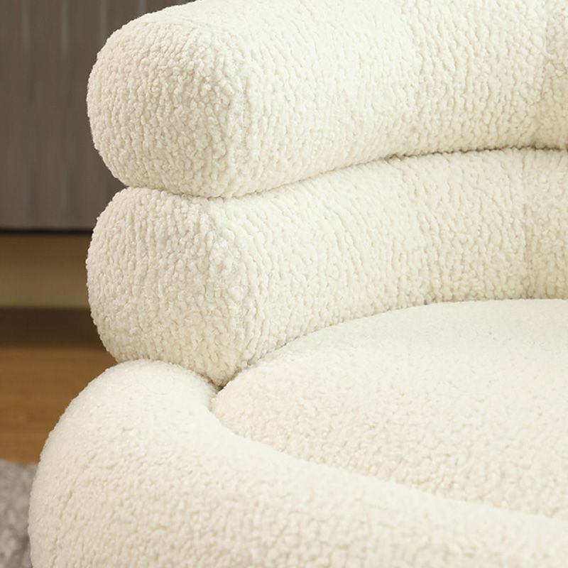 White Barrel Chair Arms Included Lounge Chair for Living Room Clearhalo 'Accent Chairs' 'accent_chairs' 'Chairs & Seating' 'furn' 'furn_accent_chairs' 'Furniture' 'Living Room Furniture' 1200x1200_ee323d64-d64b-4d8f-8d19-3c609fbc416f