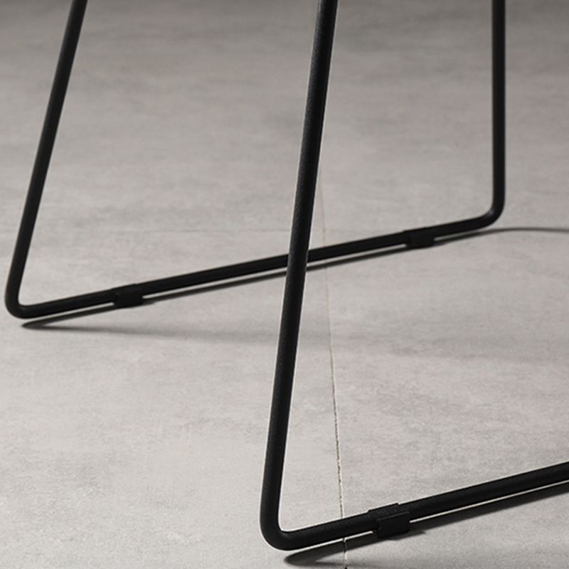 Contemporary Armless Backless Counter Stool Iron Bar Stool with Footrest Clearhalo 'Bar Furniture' 'Bar Stools' 'bar_stools' 'furn' 'furn_bar_stools' 'Furniture' 'Kitchen & Dining Furniture' 1200x1200_ee327eaf-e916-4995-925c-c60981e004f5