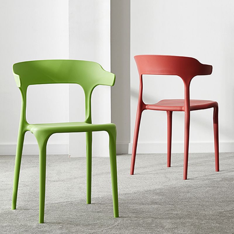 Scandinavian Style Plastic Chair Kitchen Dining Room Open Back Arm Chairs Clearhalo ' kitchen&dining_furn' 'Dining Chairs' 'Dining Tables & Seating' 'dining_chair' 'furn' 'furn_dining_chair' 'Furniture' 'furniture_dining_chair' 'Kitchen & Dining Furniture' 'kitchen' 1200x1200_ee371678-decb-4d3d-9ee3-10016ff80ba6