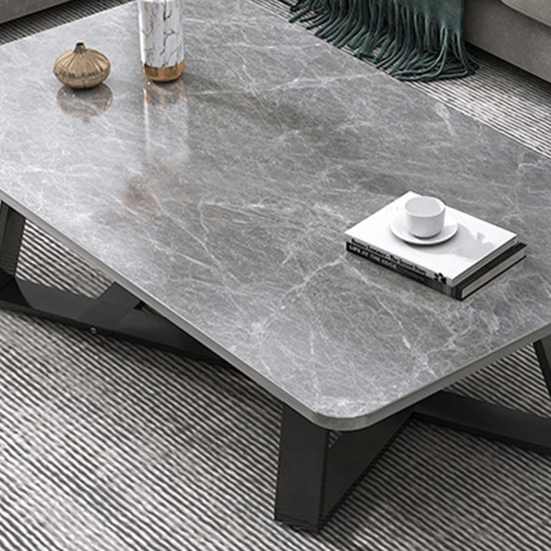 18"H Contemporary Coffee Table Stone Rectangle Cocktail Table Clearhalo 'Coffee & Accent Tables' 'Coffee Tables' 'coffee_tables' 'furn' 'furn_coffee_tables' 'Furniture' 'Living Room Furniture' 1200x1200_ee37660a-83a0-4801-a88a-5632342fa151
