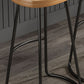 Tabouret de comptoir en bois de style contemporain Tabouret de bar sans dossier avec pieds en métal