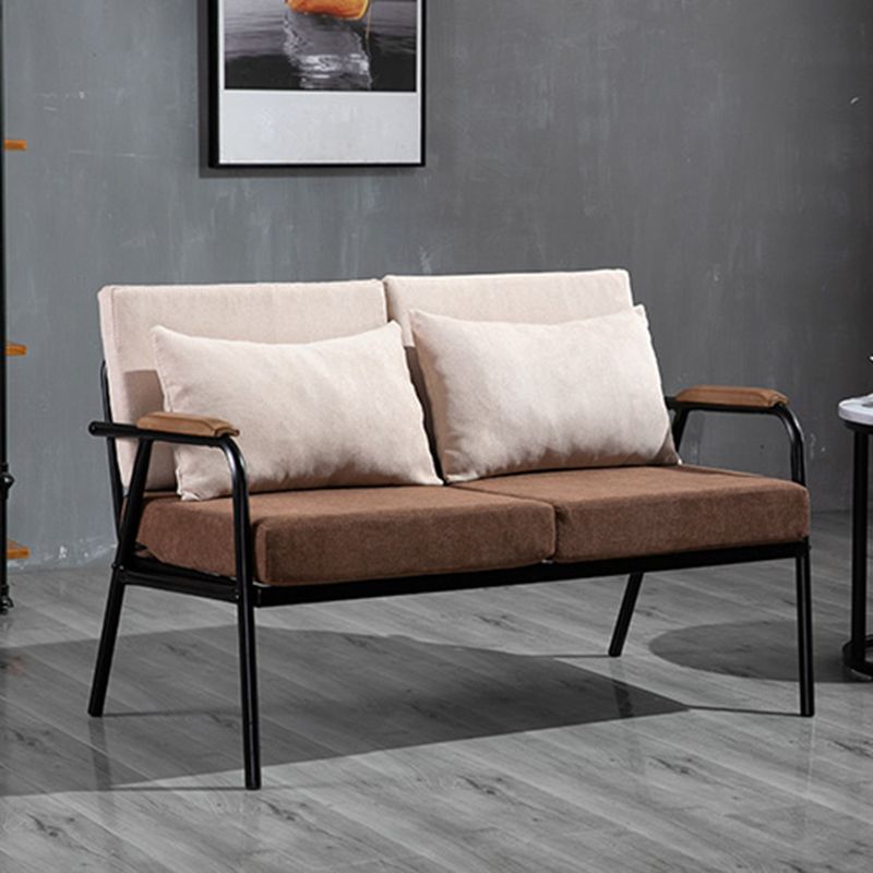 アパート用の枕トップアームを備えた1/2シーターソファ29.53 "