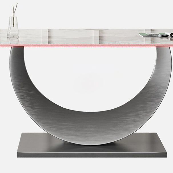 Designer Style Sintered Stone Top Dining Set 1/2/4/5/7 Pieces Dining Table with Chairs Clearhalo 'Dining Room Sets' 'Dining Tables & Seating' 'dining_room_set' 'furn' 'furn_dining_room_set' 'Furniture' 'furniture_dining_room_set' 'Kitchen & Dining Furniture' 1200x1200_ee38952e-69e9-4289-8b6d-2faa9ba24f8d