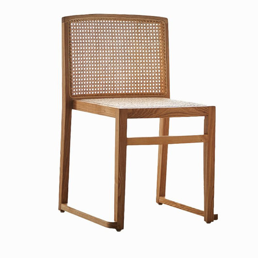 Traditional Style Dining Chairs Armless Chair with Wood Legs for Home