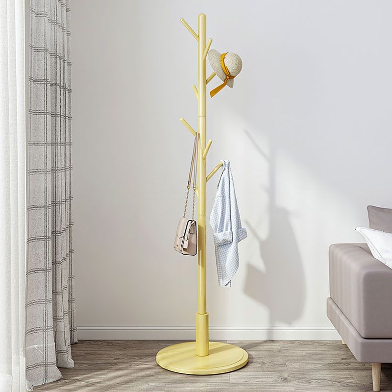 Zeitgenössischer Stil Hall Stand hölzern freistehender Halle stehen mit Haken