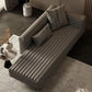 Nordic Living Room Cotton Chaise Square Arms Upholstered Chaise Lounge with Wooden Base Clearhalo 'Chairs & Seating' 'Chaise Lounge' 'chaise_lounge' 'furn' 'furn_chaise_lounge' 'Furniture' 'Living Room Furniture' 1200x1200_ee3a532d-4eff-424a-bc49-5a1bc571169c
